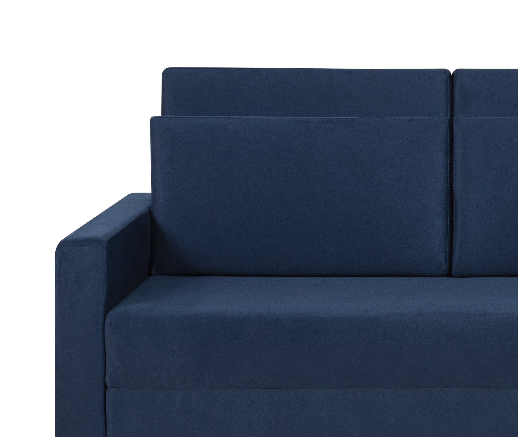 Sofá Cama Castor Casal Salerno Max Suede Azul 2 Lugares