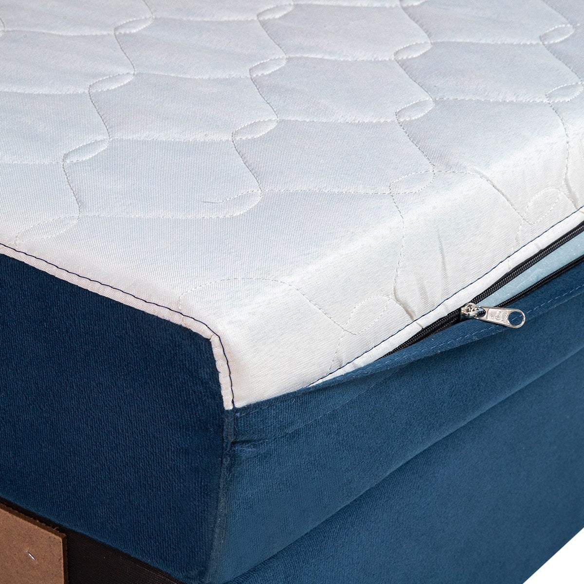 Sofá Cama Castor Casal Salerno Max Suede Azul 2 Lugares