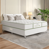 Cama Box + Colchão Casal Castor BioComfort D33 Double Face 138x188x52cm