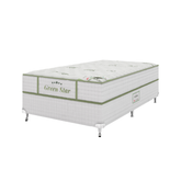 Cama Box + Colchão Solteiro Castor BioComfort D33 Double Face 120x203x52cm