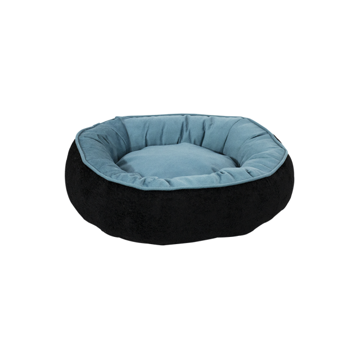 Cama Pet Castor Comfy Preto/Azul 50x50x20cm