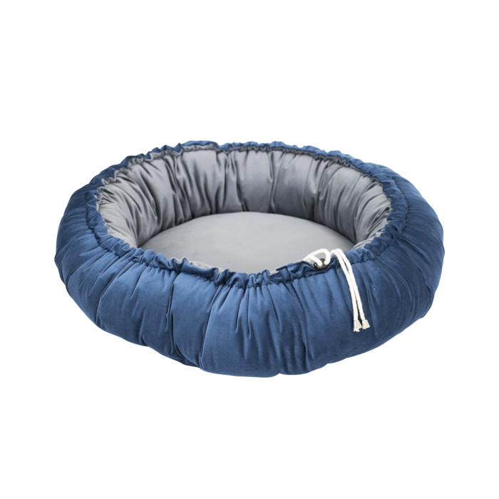Cama Pet Castor Smart Cinza/Azul 50x50x20cm