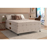 Cama Box + Colchão Castor Casal Hotel Collection Fire Retardant Double Face Pocket 138x188x60cm