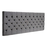 Cabeceira Castor Solteiro Amsterdã Painel Cinza 100cm