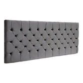 Cabeceira Castor Solteiro Amsterdã Painel Cinza 88cm