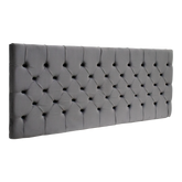 Cabeceira Castor Casal Amsterdã Painel Cinza 138cm