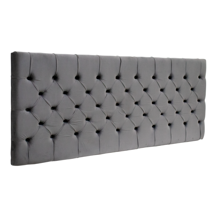 Cabeceira Castor King Amsterdã Painel Cinza 193cm