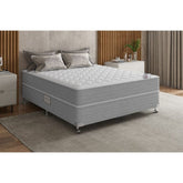 Cama Box + Colchão Casal Castor Innovation New Plus Double Face Pocket 138x188x57cm